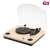SOMOGYI RRT 12B turntable with built-in speakers, wood finish, Bluetooth connectivity