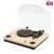 SOMOGYI RRT 12B turntable with built-in speakers, wood finish, Bluetooth connectivity
