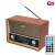 Radio stołowe SAL RRT 4B Retro z Bluetooth, radiem AM/FM/SW, odtwarzaczem MP3 USB/microSD, pilotem i drewnianym korpusem