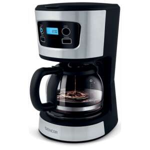 Cafetiera, Sencor, Plastic/Metal, 700W, Capacitate 0.75 l, Negru (SCE3 700BK)