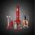 Russell Hobbs Desire 3 in 1 Hand Blender, red, with chopper, whisk and blender