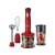Russell Hobbs Desire 3 in 1 Hand Blender, red, with chopper, whisk and blender
