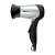Momert 1606 hair dryer, silver and black, with foldable handle