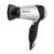 Momert 1606 hair dryer, silver and black, with foldable handle