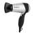 Momert 1606 hair dryer, silver and black, with foldable handle