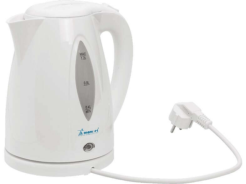 Momert 1805, 1.2L, 1000W, Fehér elektromos vízforraló