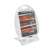 Mesko MS7710 white halogen heater with two quartz lamps