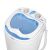 Top view of Mesko MS8053 mini washing machine with blue accents