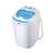 Mesko Mini MS8053 portable washing machine, white and blue, front view