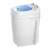 Mesko Mini MS8053 portable washing machine, white and blue, side view