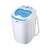 Mesko Mini MS8053 portable washing machine, white and blue, front view