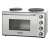 Orion OMK3018W Mini Backofen, weiß, mit zwei Kochplatten