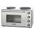 Orion OMK3018W Mini Backofen, weiß, mit zwei Kochplatten
