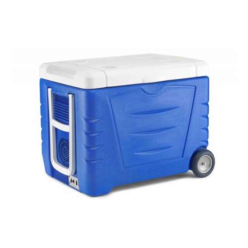 Orion 45L Electric Cooler and Warmer with Wheels, Blue