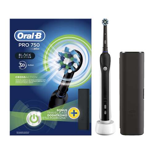 Oral-B PRO750CROSSACTION Elektrische Zahnbürste #schwarz