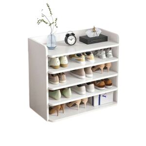 Raft de pantofi alb cu 4 rafturi, 62x26x72 cm - Mobiliere