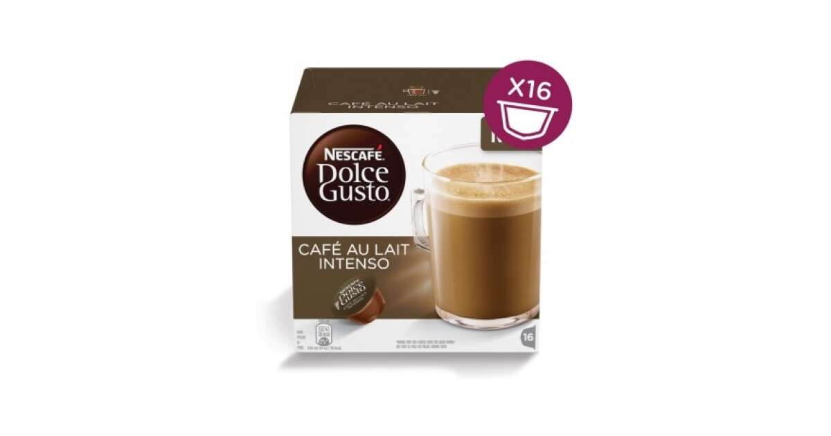 Nescafe Dolce Gusto Coffee Capsules 16pcs - Café Au Lait Intenso