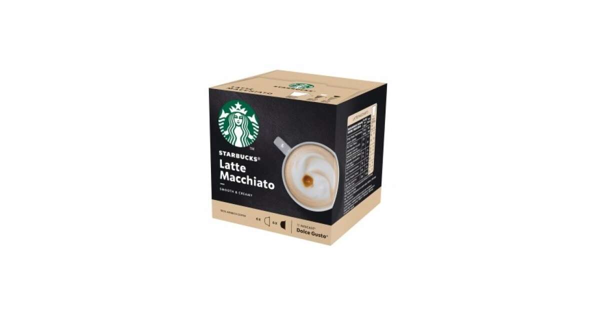 Starbucks Coffee by Nescafe Dolce Gusto, Starbucks Caramel Macchiato,  Coffee Pods, 12 capsules, Pack of 3 (Packaging May Vary)