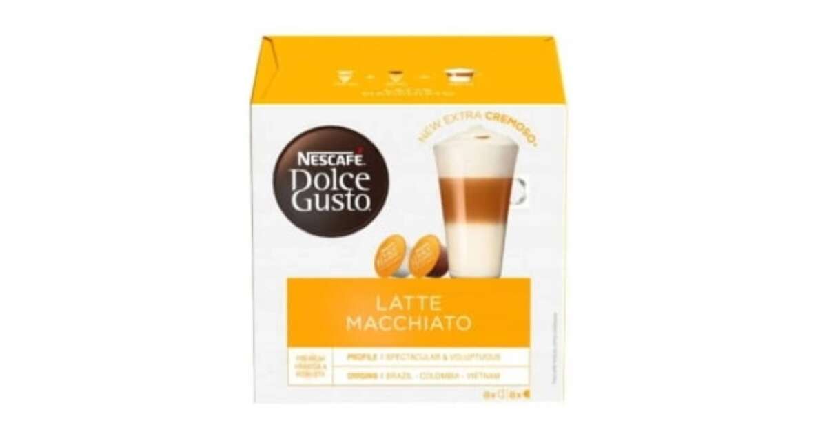 Nescafe Dolce Gusto Coffee Capsules 16pcs - Latte Macchiato
