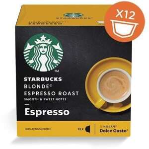Capsule de cafea Nescafe Dolce Gusto 12 bucăți - Starbucks Espresso Blonde Roast 31903776 Capsule cafea