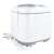 Trevi CL269 Electric Deep Fryer, white and grey, closed lid, side view