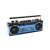 Trevi RR501 blue retro cassette radio with Bluetooth, USB and SD card reader