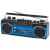 Trevi RR501 blue portable radio with Bluetooth and cassette
