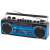 Trevi RR501 blue retro cassette radio with Bluetooth, USB and SD card reader