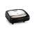 Tefal Croc Time sandwich maker, black and silver, front view