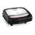 Tefal Croc Time sandwich maker, black and silver, front view
