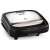 Tefal Croc Time sandwich maker, black and silver, front view
