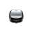Tefal Snack Time sandwich maker, front view, black and stainless steel