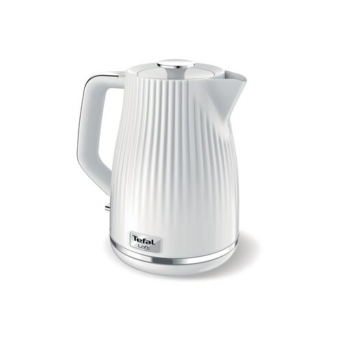Tefal Loft White Electric Kettle 1.7L, angled view