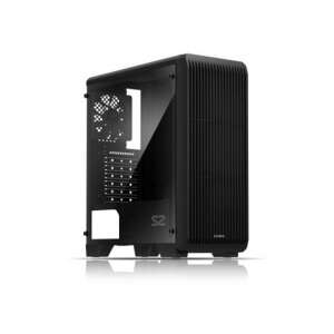 Zalman S2 schwarzes Gaming-PC-Gehäuse, Seitenansicht - Zalman