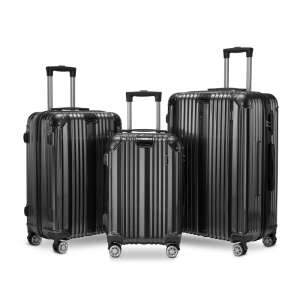 BeComfort L07-G 3 db-os, ABS, guruló, szürke bőrönd szett (55cm+65cm+75cm) 65816941 