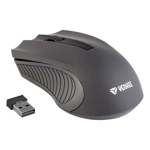 Yenkee YMS2015BK wireless mouse, black, 3 buttons, 1000 DPI, ergonomic design