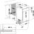Whirlpool WSBO3O34PFX built-in dishwasher dimensions diagram