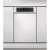 Whirlpool WSBO3O34PFX built-in dishwasher, stainless steel, front view