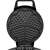 Sencor SWF1010BK Waffeleisen, schwarz, 5 herzförmige Waffeln, Nahaufnahme der Waffelplatten