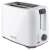 Angled view of Sencor STS2606WH white toaster