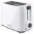 Angled view of Sencor STS2606WH white toaster