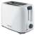 Angled view of Sencor STS2606WH white toaster