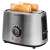 Sencor STS5050SS stainless steel toaster with two slices of toasted bread