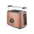 Sencor STS 6056GD 2-slice toaster in rose gold color, angled view with bread warming rack