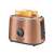 Sencor STS 6056GD 2-slice toaster in rose gold color, angled view
