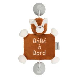 Nattou Baby on Board plüss Boris and Jungo - Boris, a vörös panda 65830856 Baby on board jelzés