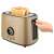 Sencor STS6057CH gold toaster with hand lowering the bread