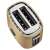 Sencor STS6057CH gold toaster top view
