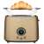 Sencor STS6057CH Gold Toaster with Croissant on Warmer Rack