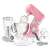 Pink Sencor STM6350WH Kitchen Machine with Attachments